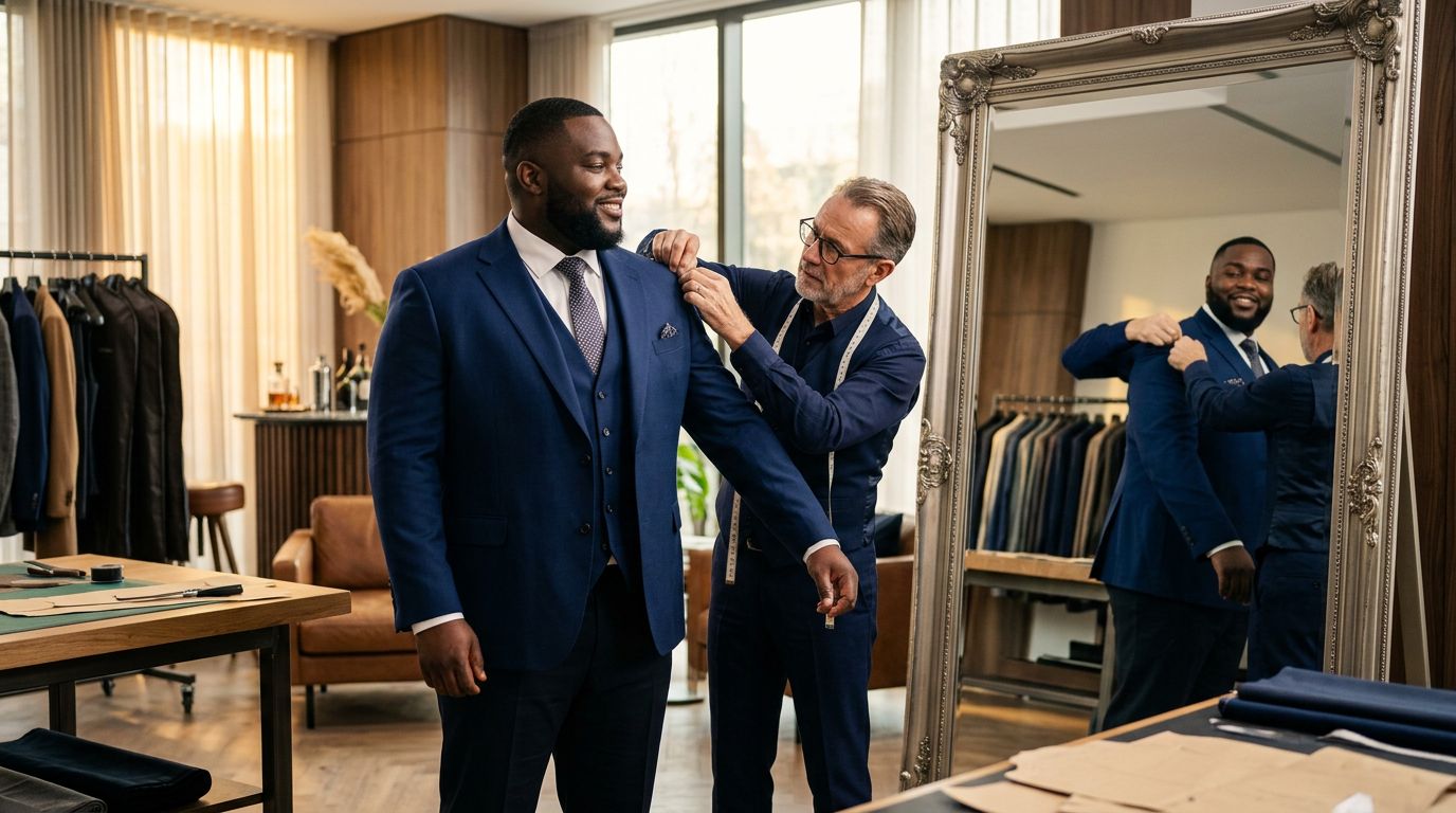 Costume grande taille : l'habit ne fait pas le poids face aux coupes inadaptées